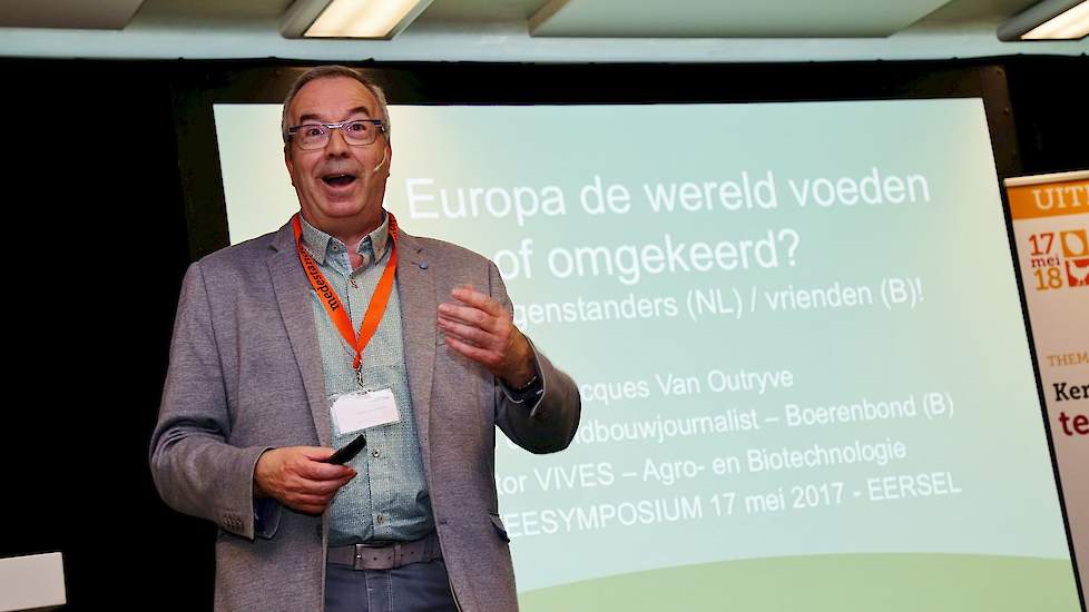 Het is nog geen uitgemaakte zaak dat Europa straks de wereld gaat voeden of andersom, stelt landbouwjournalist Jacques van Outryve.