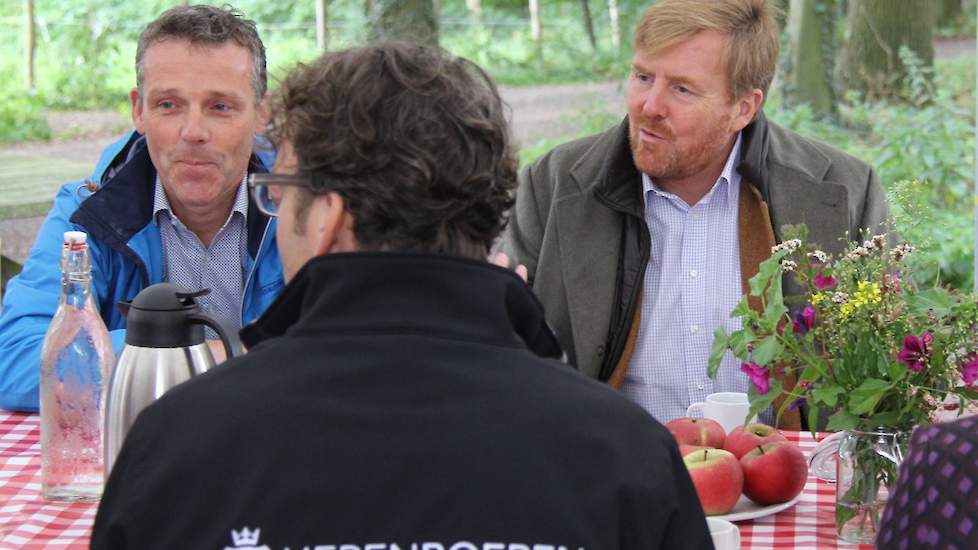 De Koning spreekt tijdens zijn werkbezoek met betrokkenen en bestuursleden van een aantal Herenboerderijen over het managen van het bedrijf, de wisselwerking tussen de leden en de boer en de sociale cohesie. Nederland kent steeds meer collectieve burgerin