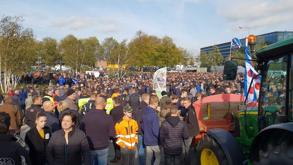 De opkomst van de boeren was met 2000 man massaal.