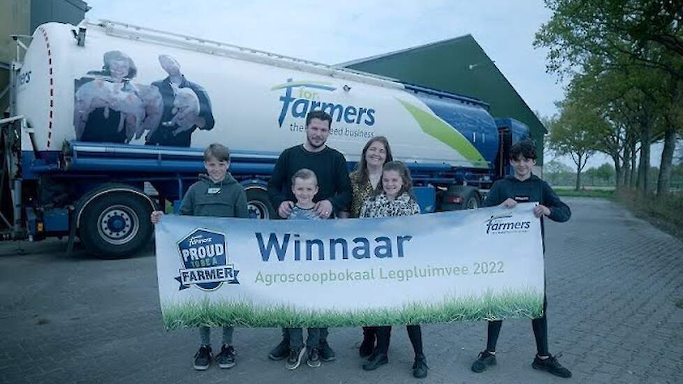 Legpluimveebedrijf De Voskuilen wint de ForFarmers Agroscoopbokaal 2022