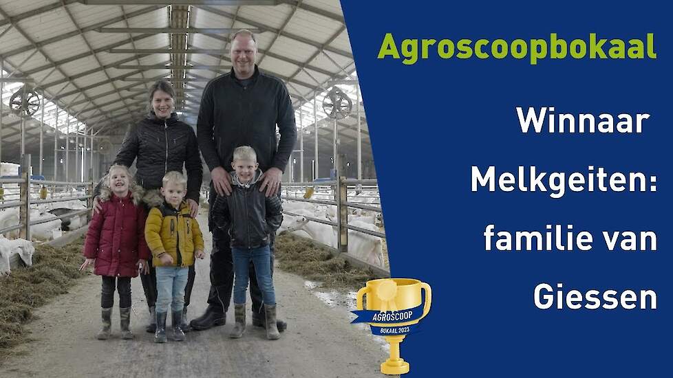 Agroscoopbokaalwinnaar Melkgeiten 2023: Familie van Giessen