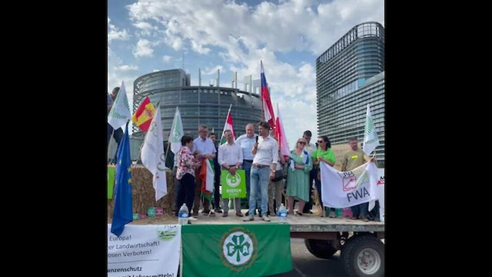 Thijs Rompelberg bij actie COPA-COGECA