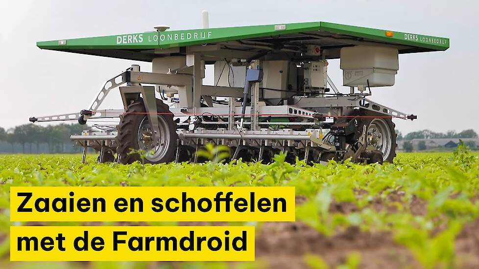 Zaaien en schoffelen met de Farmdroid