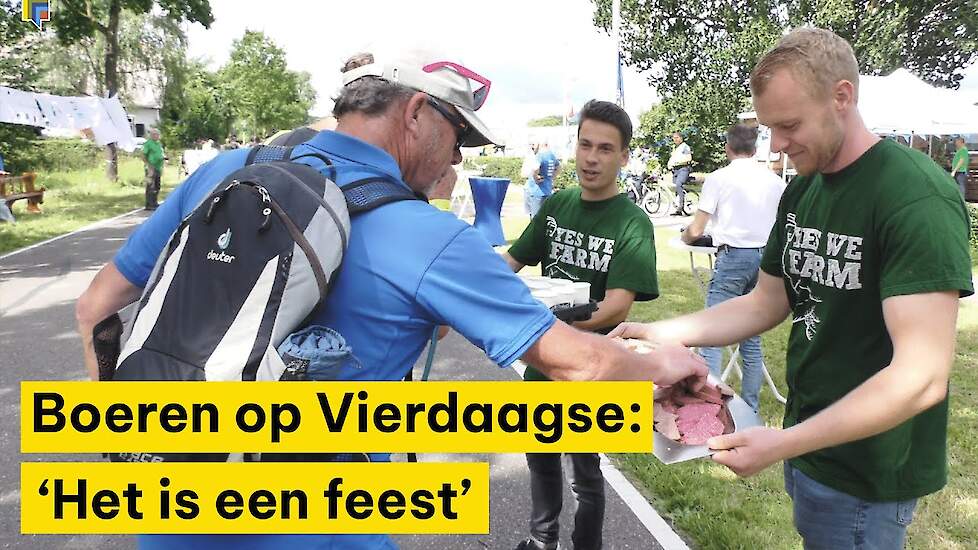 Boeren jaar druk met Vierdaagse: 'Dankzij jullie product heb ik de eindstreep gehaald'