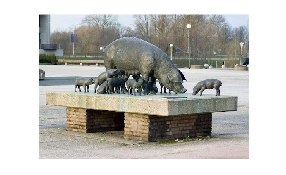 Het originele beeld stond op het voorplein aan de Brabantlaan te ’s-Hertogenbosch.