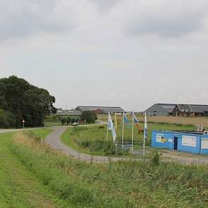 Aan deze straat, de Overdiepsekade, maakten 17 boeren plaats voor het overloopgebied van de Maas. Negen vertrokken, acht anderen bouwden een compleet nieuw bedrijf bovenop een terp. Rechts aan de nieuwe dijk het bedrijf van familie Fleerakkers.