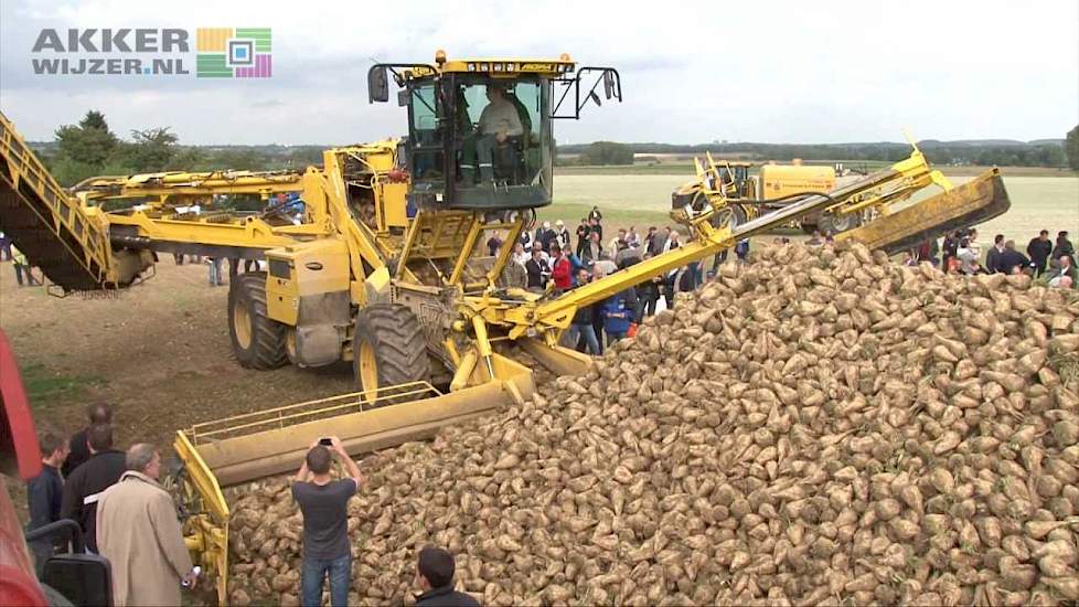 35 ton in 7 minuten verladen met een bietenmuis